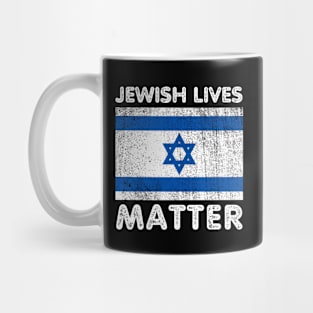 Blue and White Israel Flag, Stand with Israel Mug